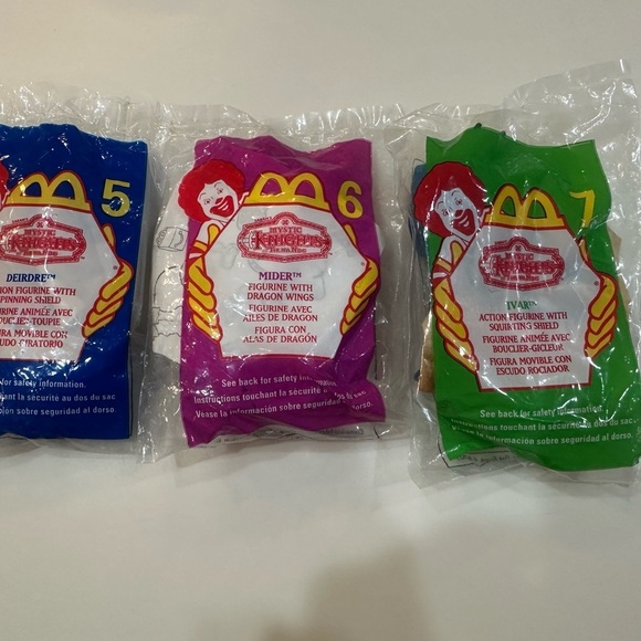 MYSTIC KNIGHTS of Tir Na Nog 1999 McDonald's 6 Happy Meal Toy Figures Vintage - Picture 5 of 8